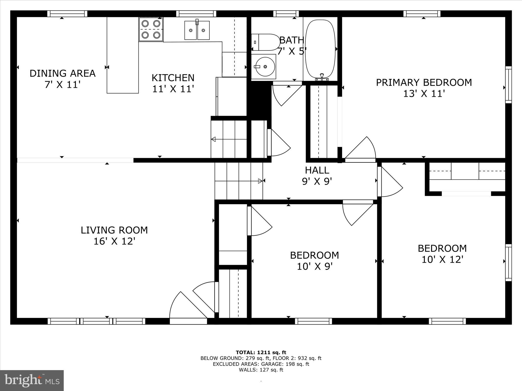 2306 Maxwellton Road Wilmington, DE 19804 - Photo 45 of 46 Main Level Floor Plan