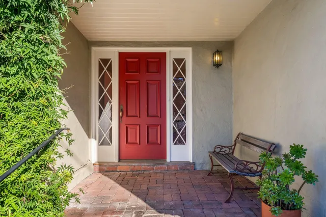 a view of front door of a house