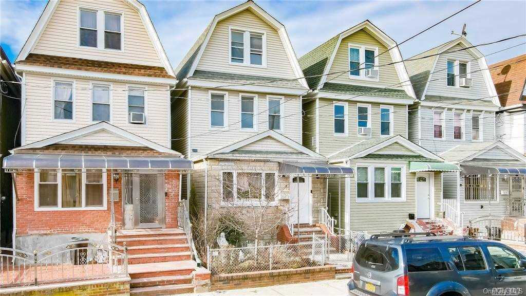 91-20 89th Street Queens, NY 11421 - Photo 1 of 1 a front view of a residential apartment building with a yard
