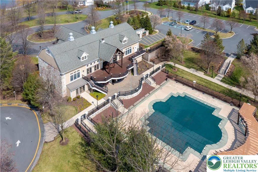 2113 Kingsview Road Lower Macungie Township, PA 18062 - Photo 55 of 62 an aerial view of a house with swimming pool and outdoor space