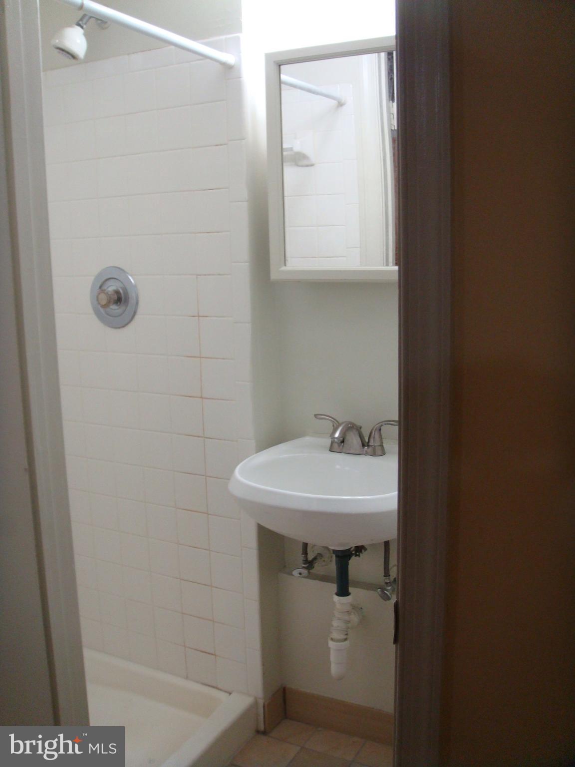 8029 Carbondale Way Springfield, VA 22153 - Photo 30 of 30 a bathroom with a sink a mirror and shower