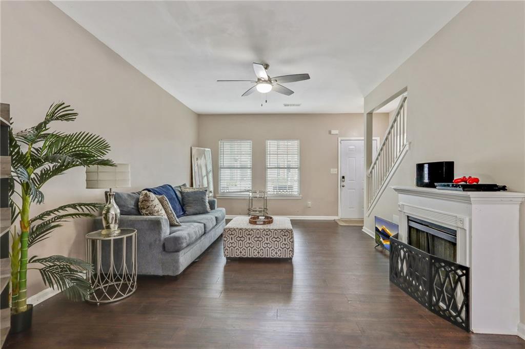 3616 Ginnis Road, Unit 1 Atlanta, GA 30331 - Photo 5 of 20 a living room with furniture and a fireplace