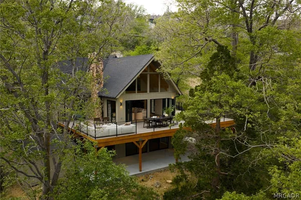 front view of house with a garden