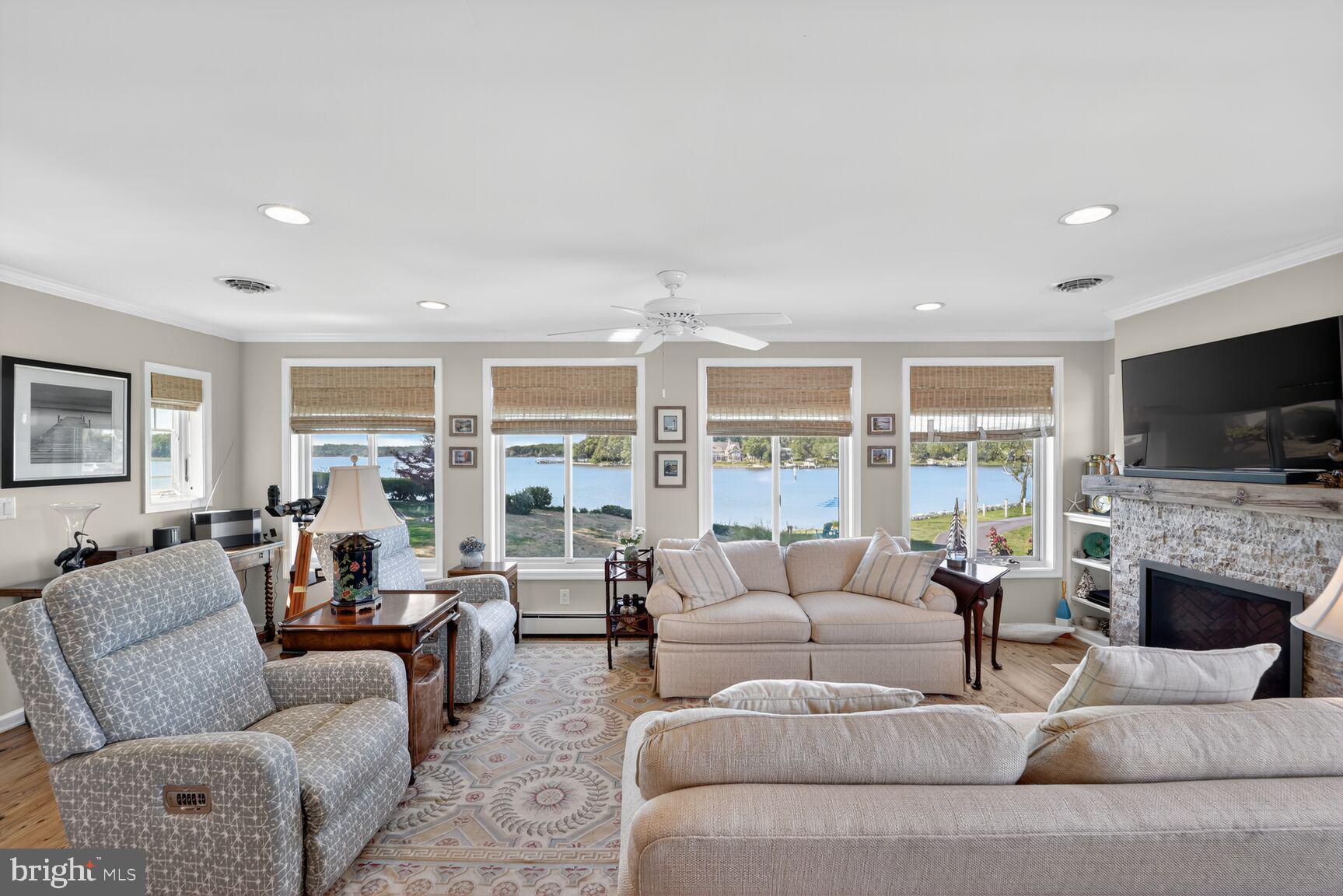 1663 Cliff Drive Edgewater, MD 21037 - Photo 14 of 53 Rhode River views via wall of windows.