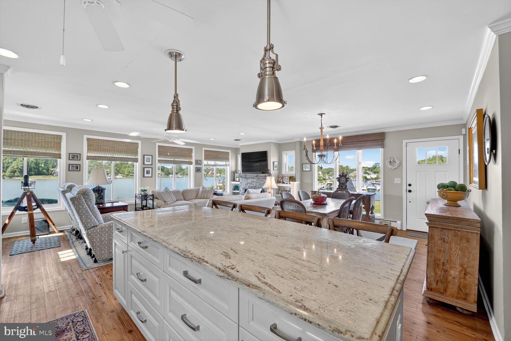 1663 Cliff Drive Edgewater, MD 21037 - Photo 25 of 53 Kitchen open to wrap -around water views.