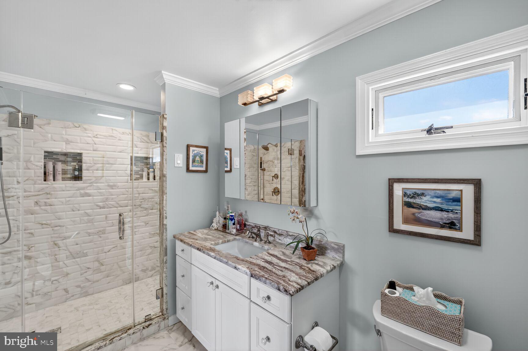 1663 Cliff Drive Edgewater, MD 21037 - Photo 33 of 53 Primary En-suite has large walk-in shower.