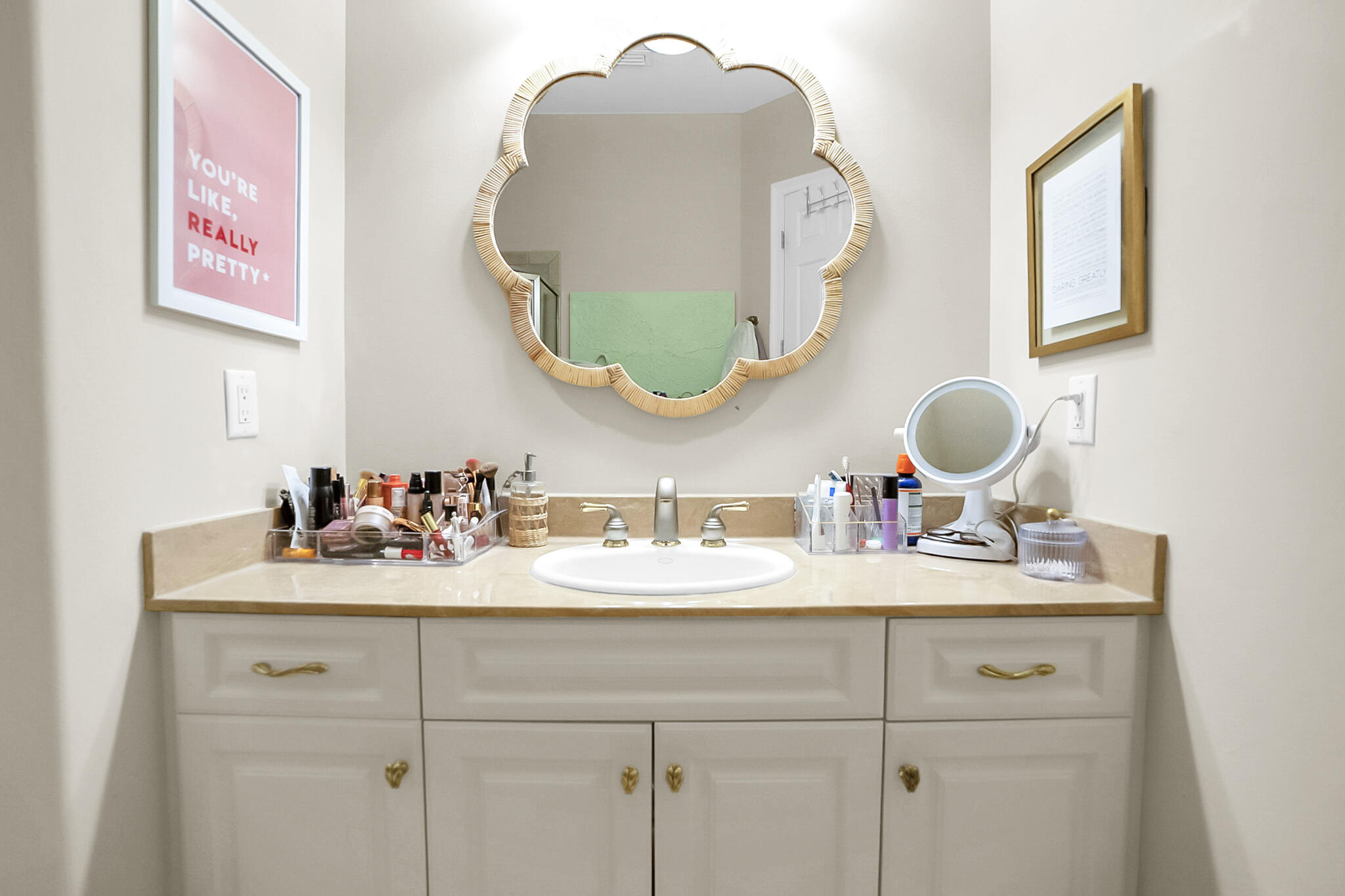 4372 Stonebridge Road Destin, FL 32541 - Photo 44 of 83 a bathroom with a sink and a mirror
