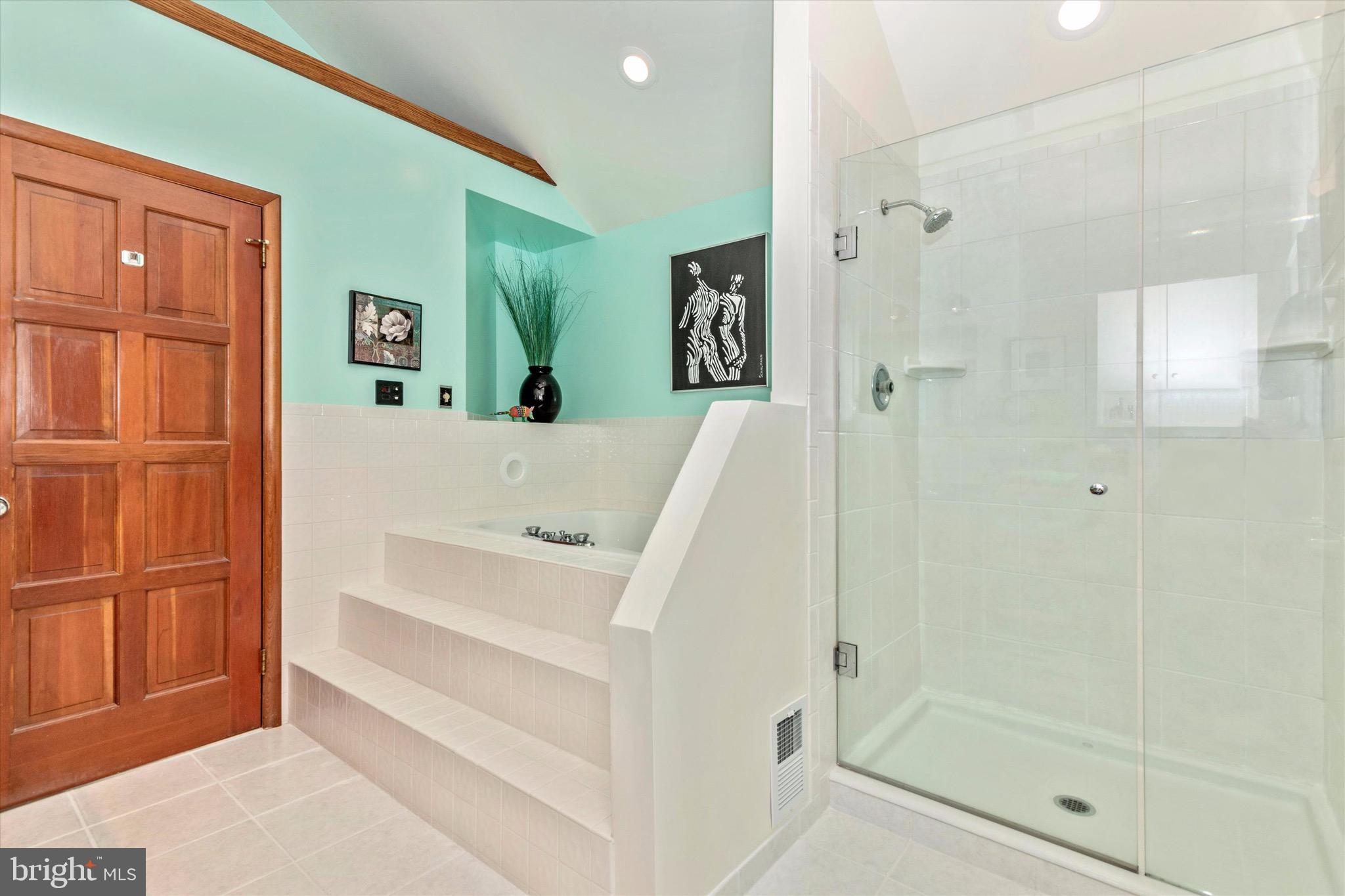 1625 Street Road Chester Springs, PA 19425 - Photo 23 of 46 Owner's bath- shower & separate soaking tub