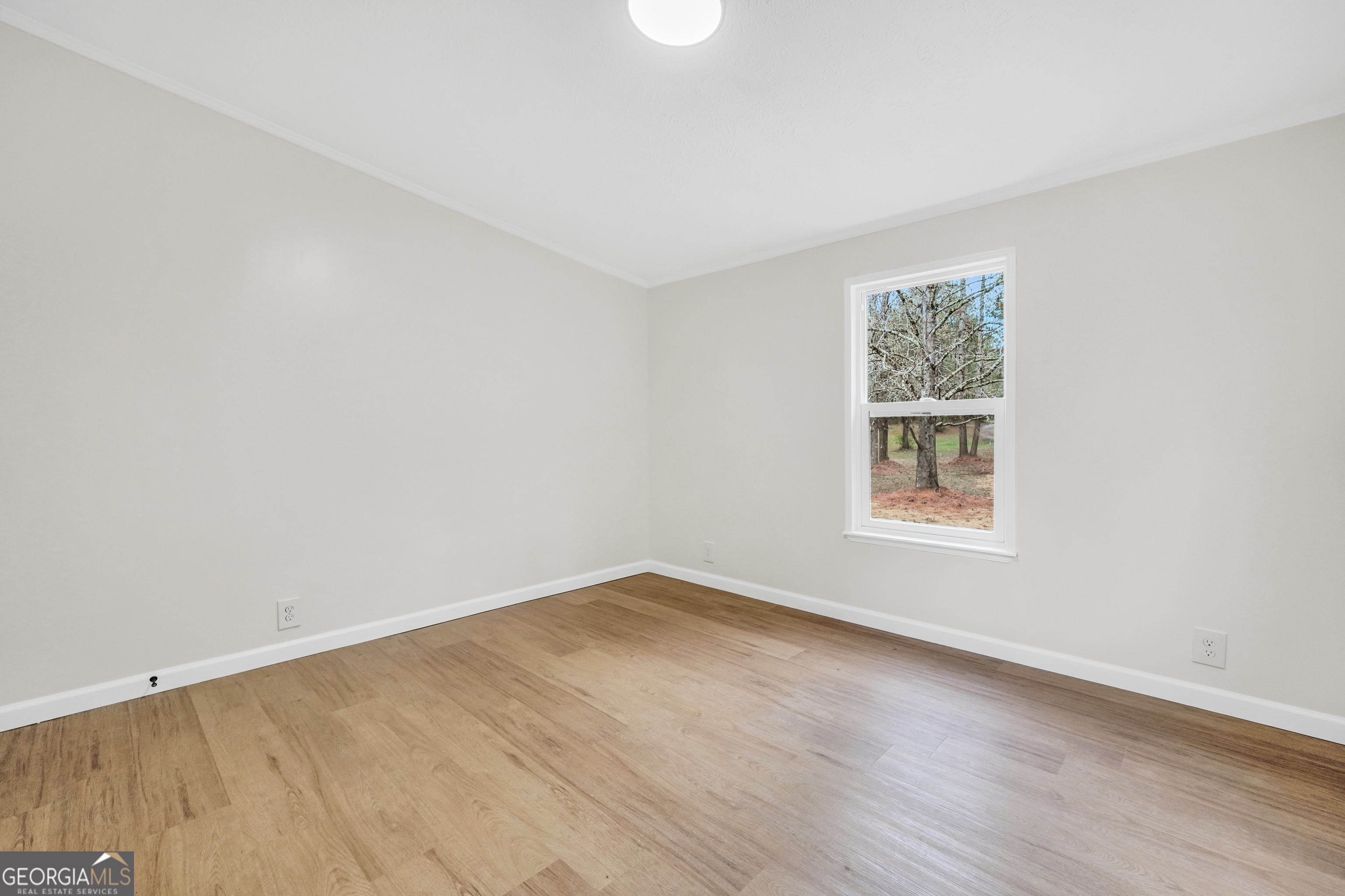 196 Craig Road Forsyth, GA 31029 - Photo 22 of 39 an empty room with wooden floor and windows