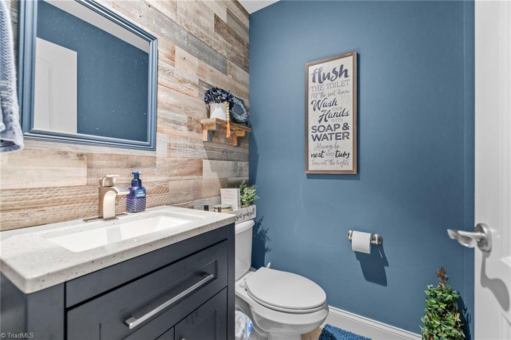 3930 Cole Avenue High Point, NC 27265 - Photo 22 of 44 Powder Room with recent upgrades to include shiplap, new vanity.