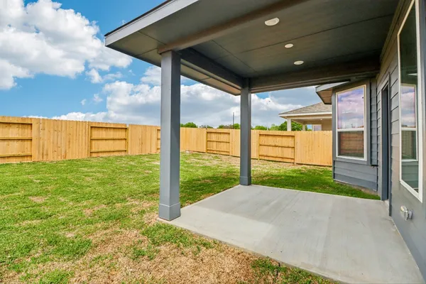 a house view with a garden space
