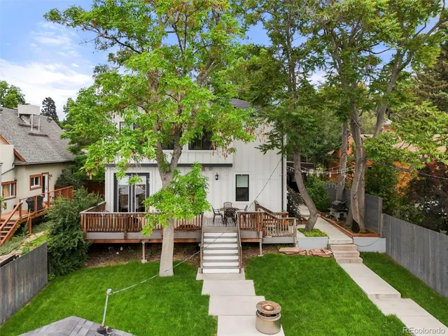 a view of a house with a balcony