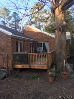 Front deck off of porch