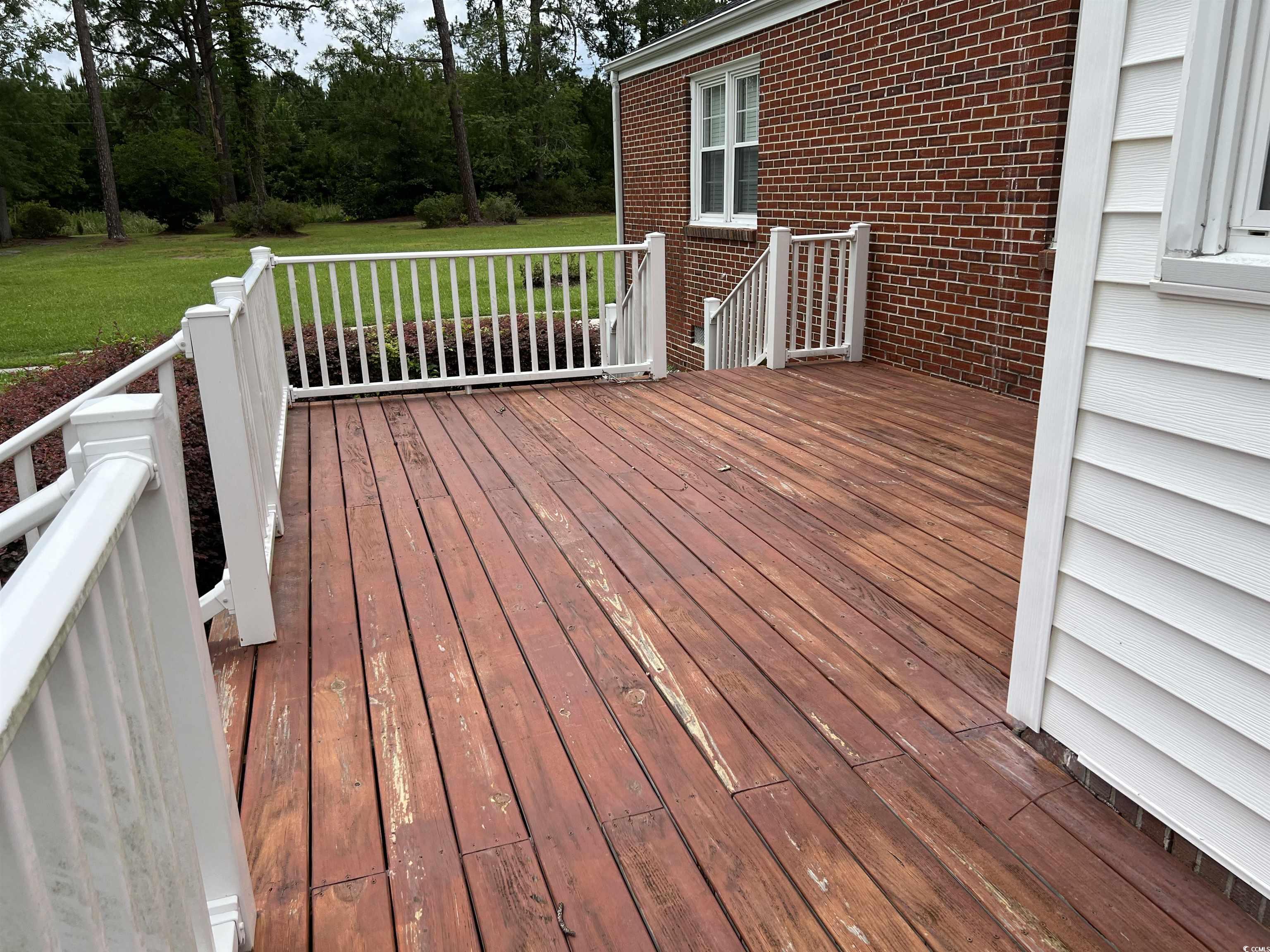 880 Horry Road Conway, SC 29526 - Photo 6 of 16 Wooden deck featuring a lawn