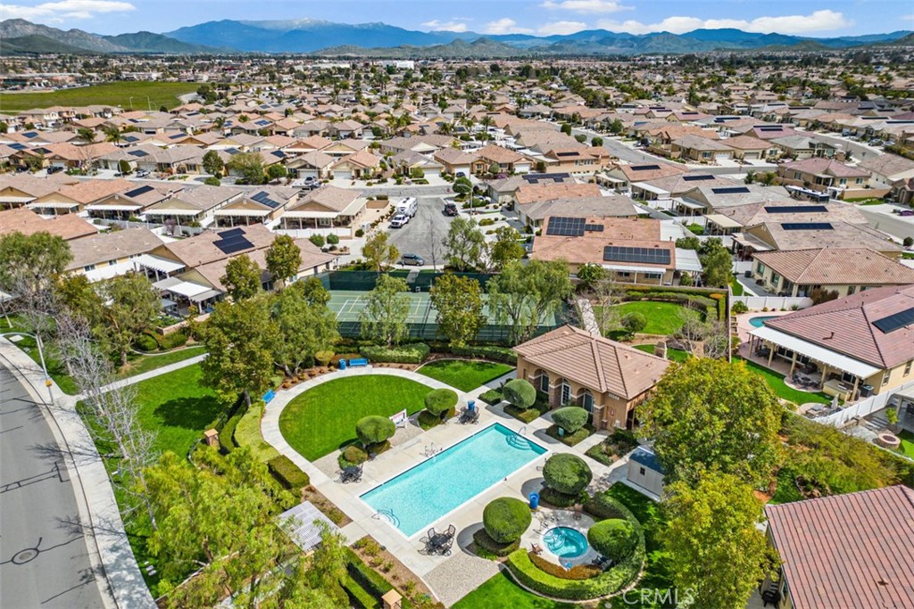 30307 Moon Star Circle Menifee, CA 92584 - Photo 8 of 53 an aerial view of a house with a garden