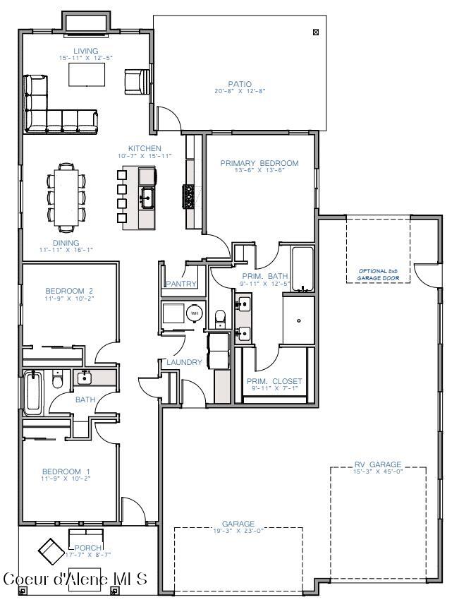 11580 North Woolridge Way Rathdrum, ID 83858 - Photo 5 of 5 Salem floor plan 1,800sqft