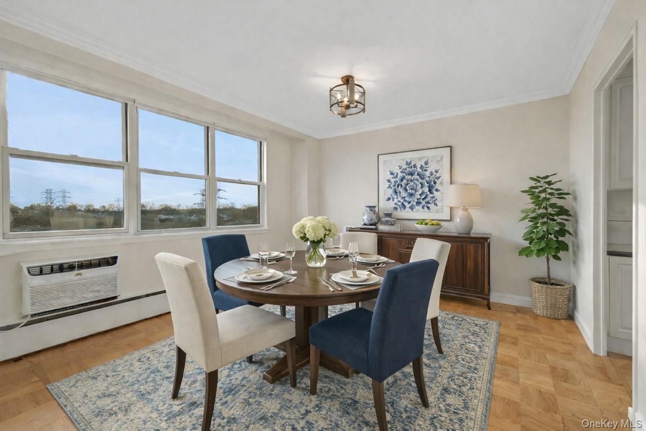 615 Palmer Road, Unit 1004 Yonkers, NY 10701 - Photo 12 of 21 Virtually staged dining area.