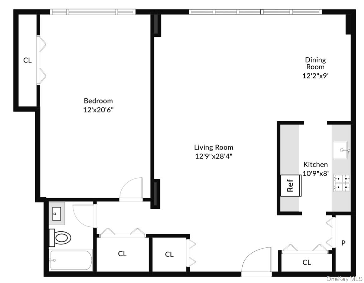 615 Palmer Road, Unit 1004 Yonkers, NY 10701 - Photo 21 of 21 Floor plan of unit.
