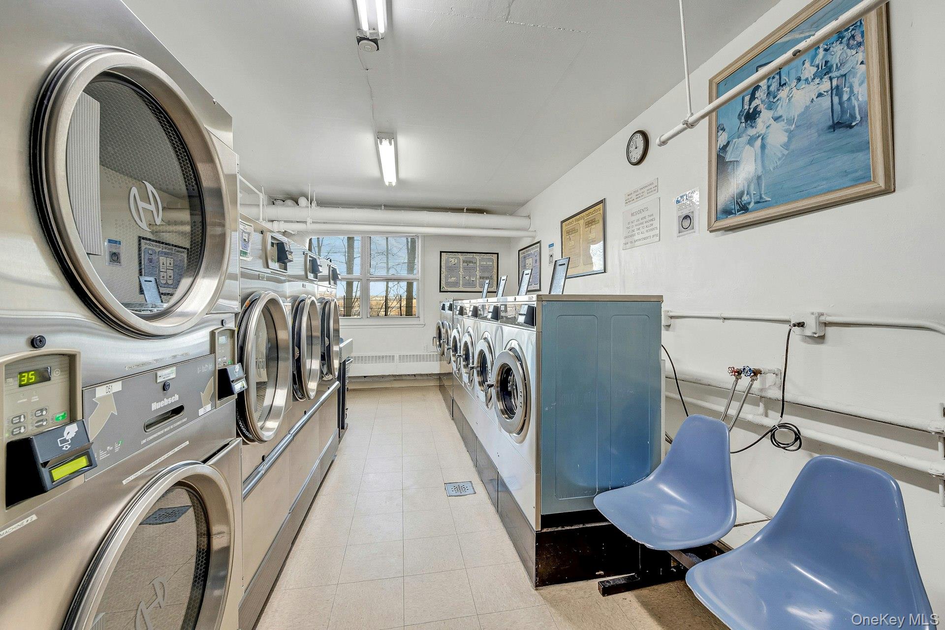 615 Palmer Road, Unit 1004 Yonkers, NY 10701 - Photo 19 of 21 Photo of the common laundry room located in the basement of the building.