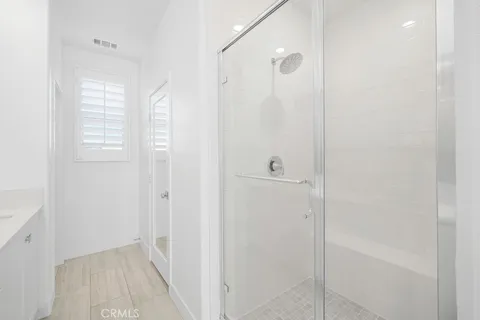 a view of bathroom with shower