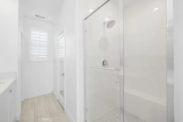 a view of bathroom with shower