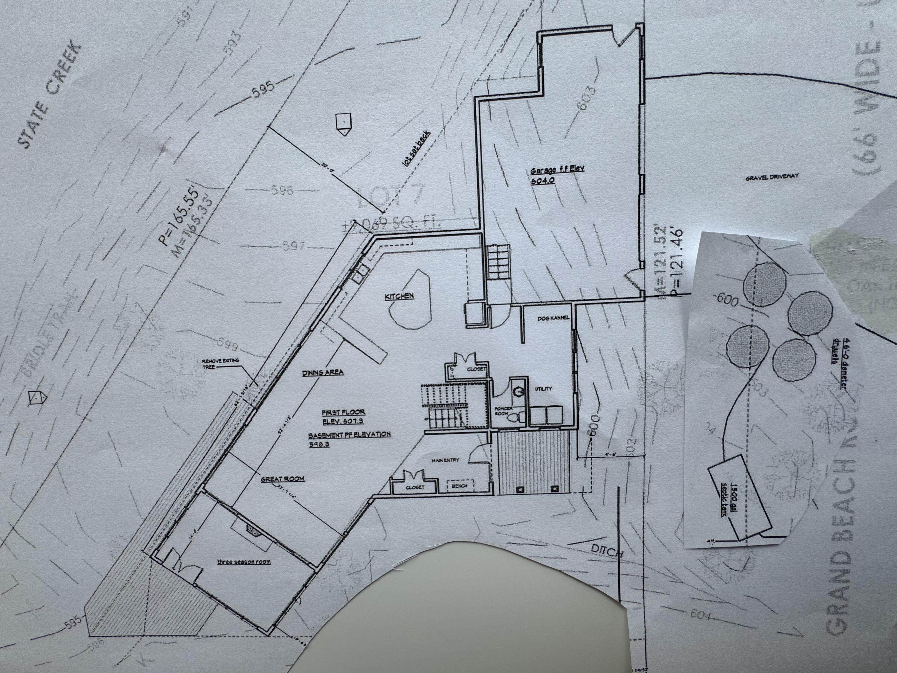 4202 Grand Bch Road Michiana, MI 49117 - Photo 4 of 6 Projected Main Floor and Garage