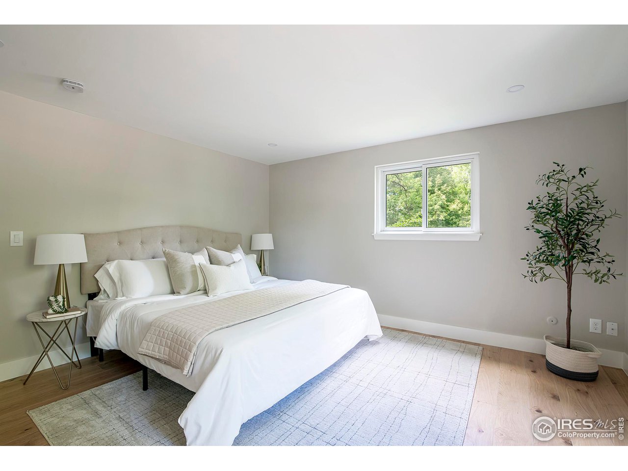 6978 Carter Trail Boulder, CO 80301 - Photo 22 of 39 a bedroom with a bed and a potted plant