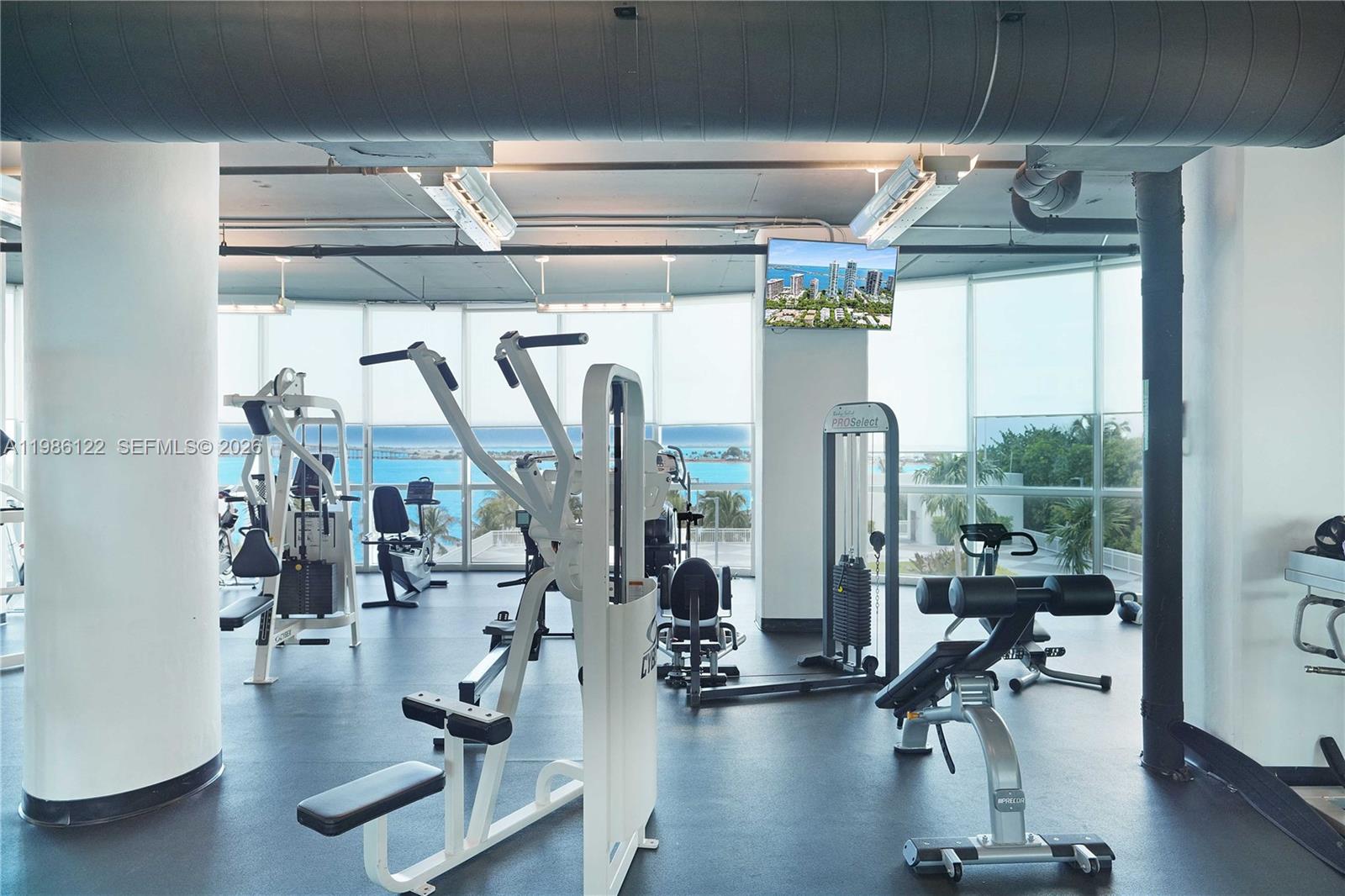 2101 Brickell Avenue, Unit 2102 Miami, FL 33129 - Photo 13 of 29 a view of a room with gym equipment