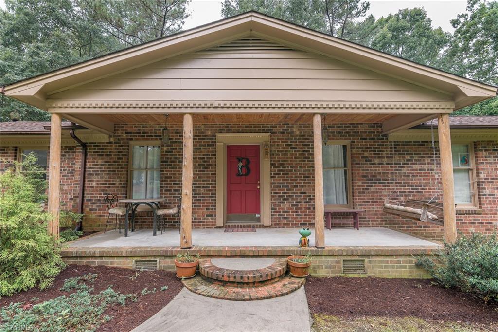 Custom post on large front porch 