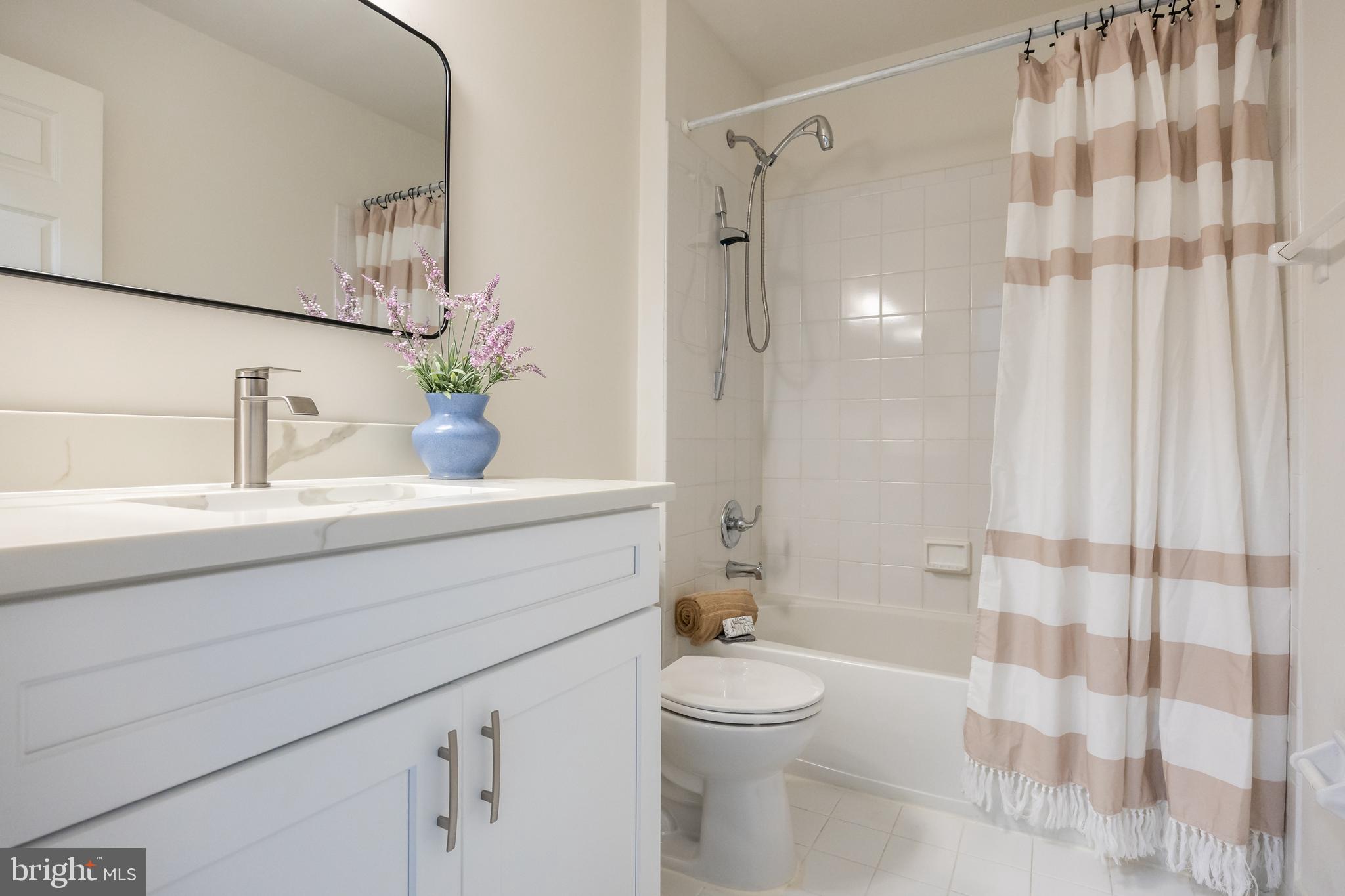 773 Barton Run Boulevard Marlton, NJ 08053 - Photo 27 of 30 a bathroom with a sink a toilet a shower and a mirror