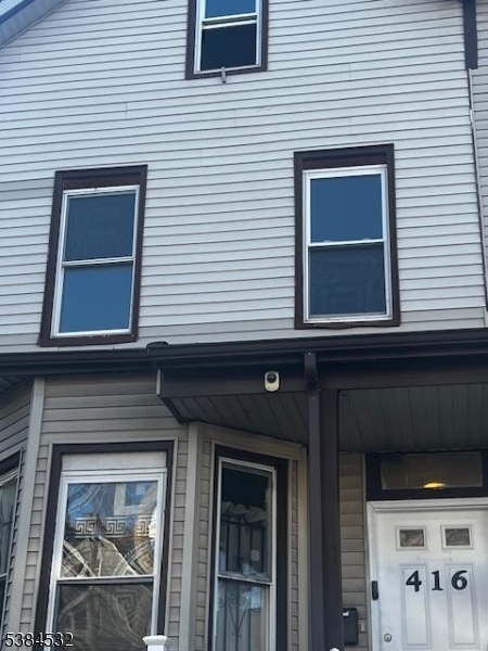 a view of a building entryway
