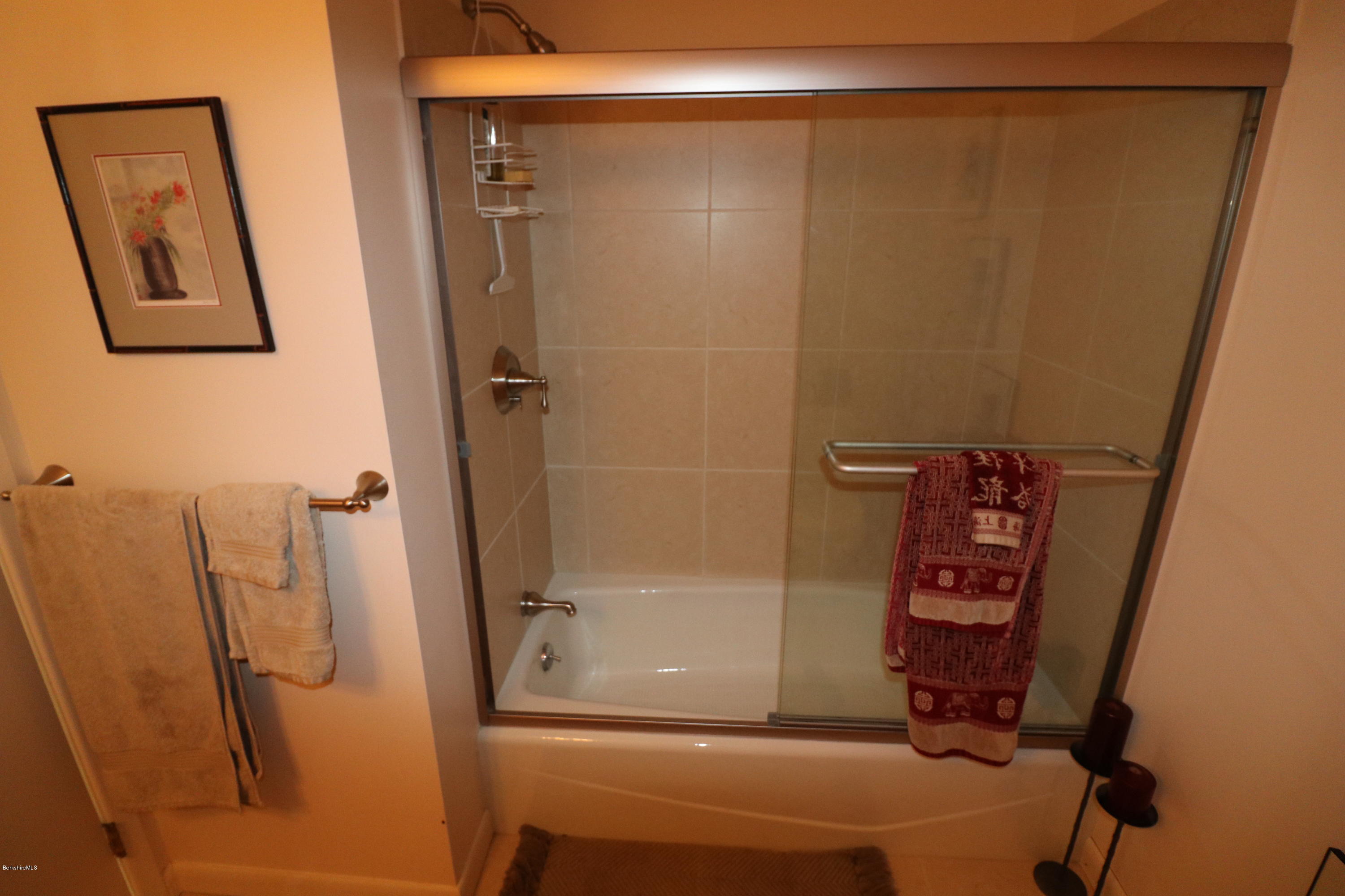 131 Tyringham Road Otis, MA 01253 - Photo 34 of 46 a bathroom with a shower and a sink
