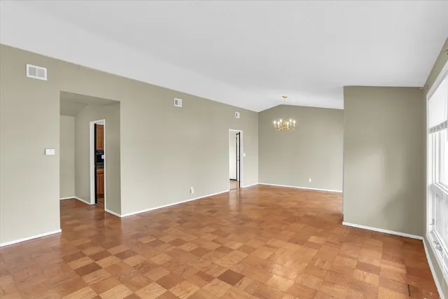 a view of an empty room