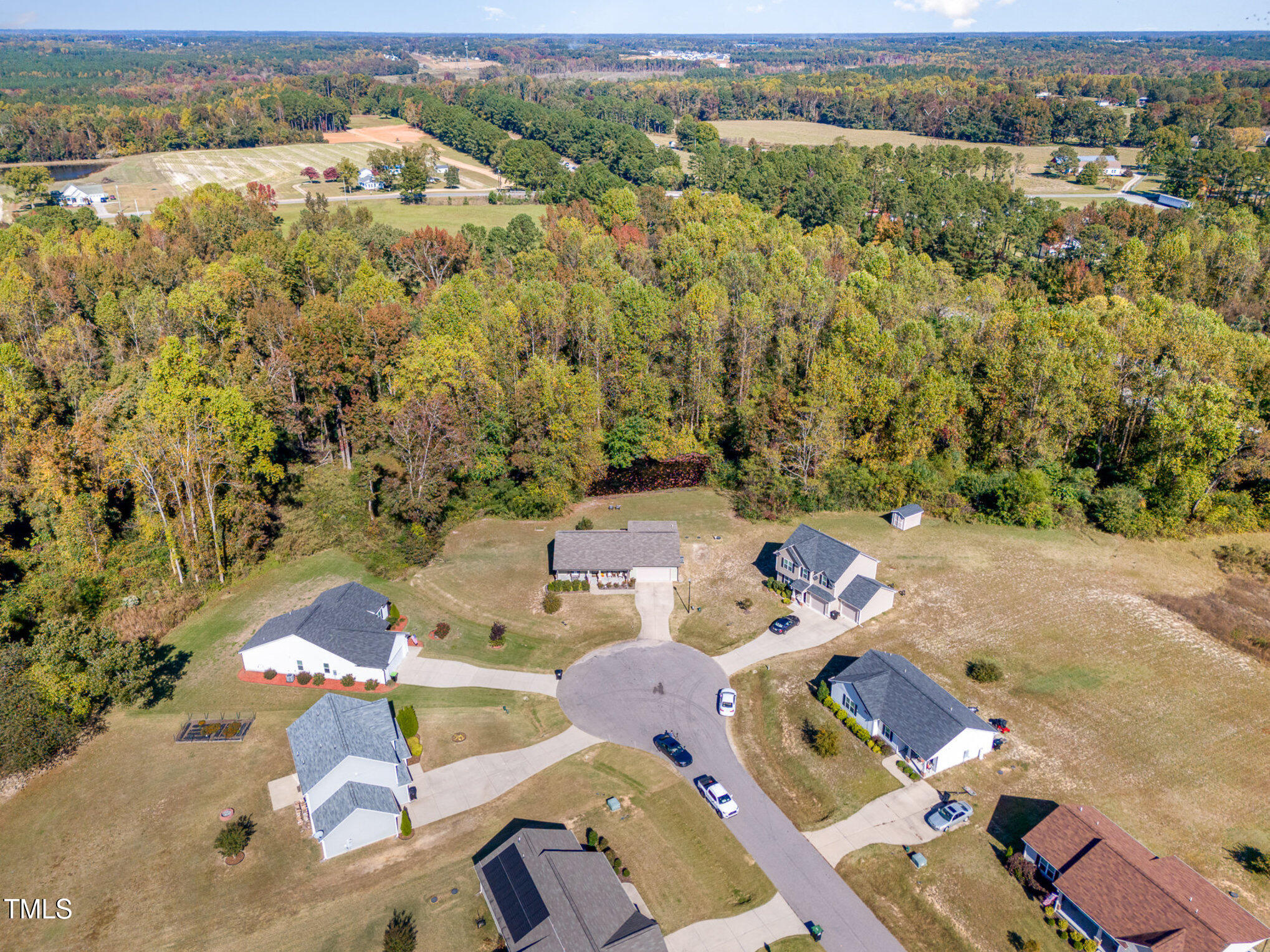 170 Willow Ridge Circle Willow Spring, NC 27592 - Photo 16 of 21 an aerial view of a house with a yard