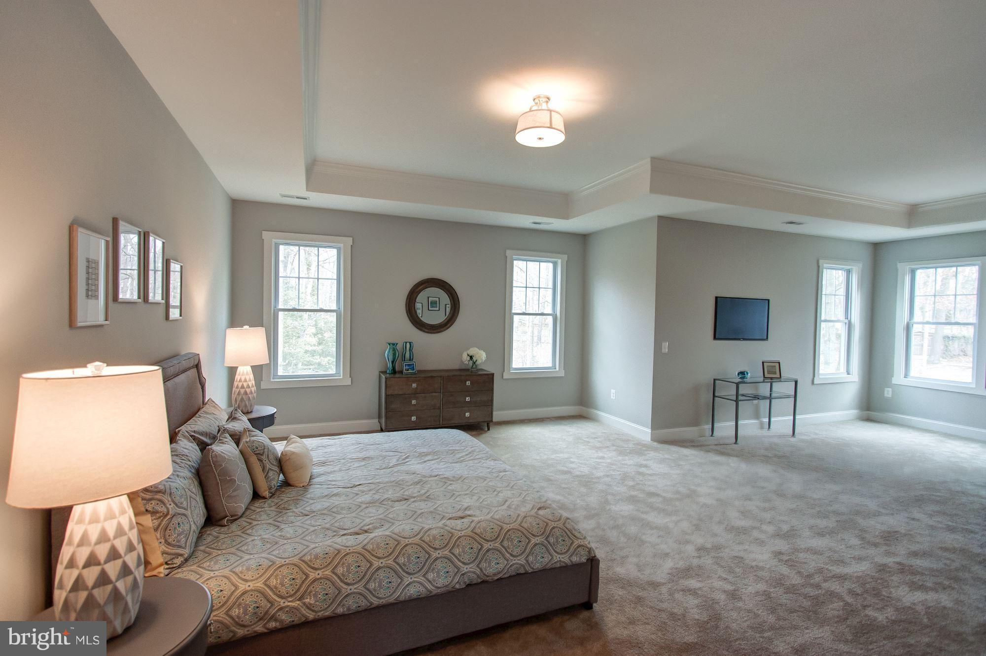 9420 Athens Road Fairfax, VA 22032 - Photo 11 of 19 a bedroom with a large bed and a tv