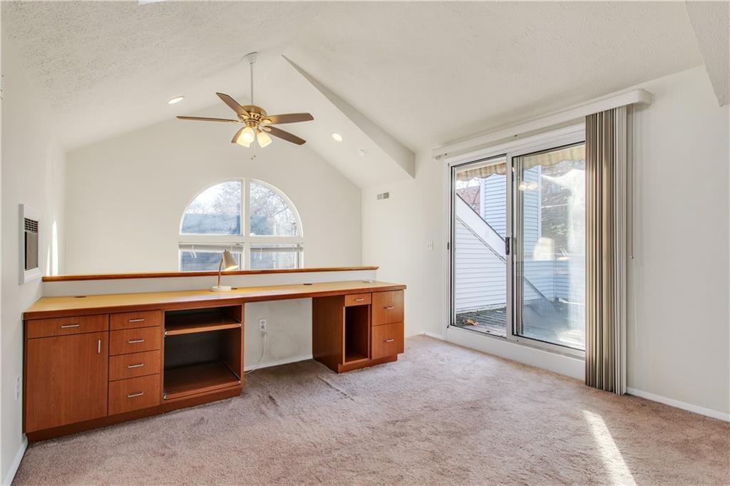 410 Noble Street Pittsburgh, PA 15232 - Photo 22 of 25 3rd floor loft could be used as bedroom or office. Rooftop deck off sliding door