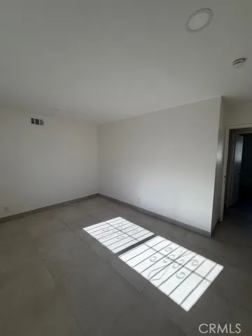 an empty room with an open space