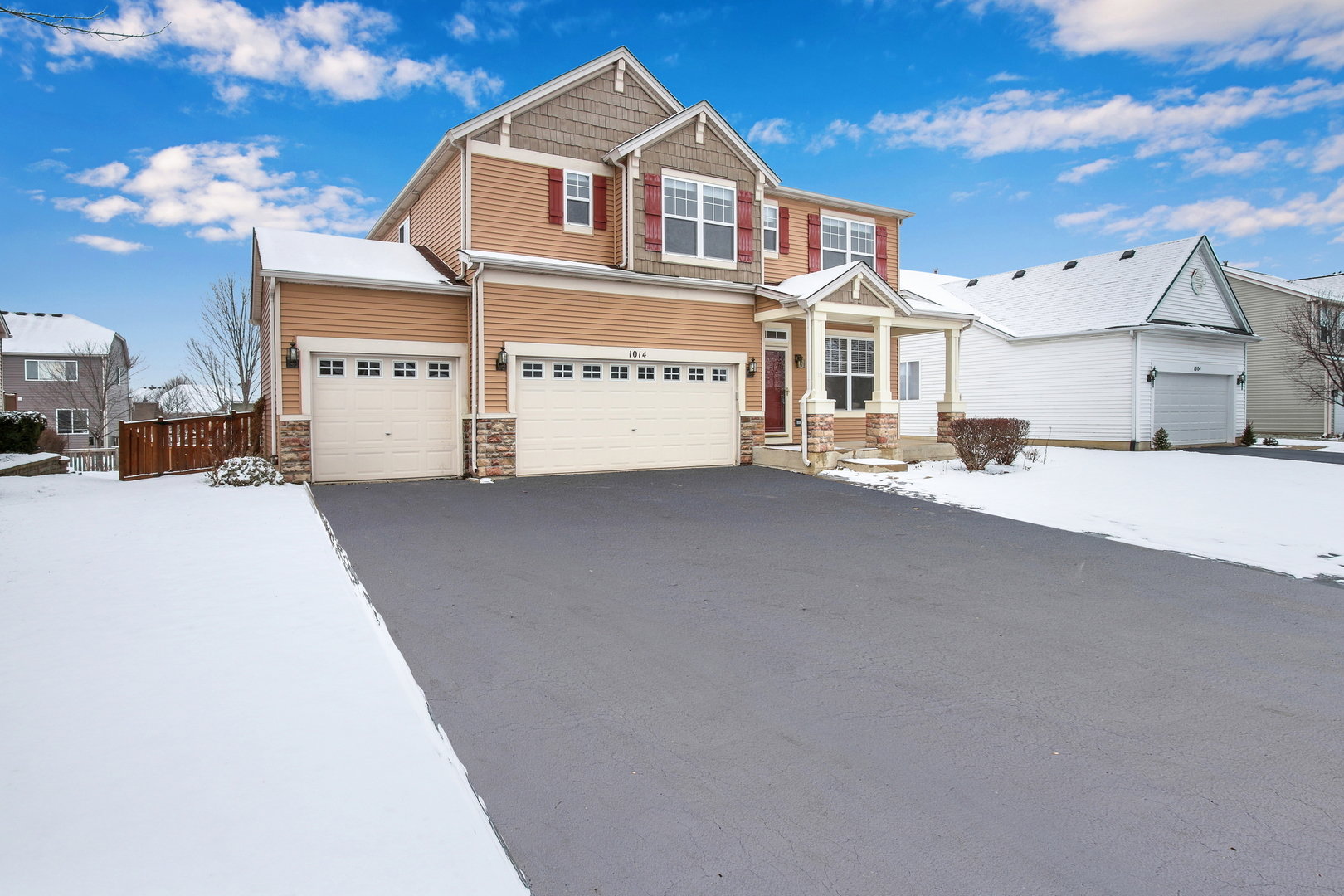 1014 Devon Drive Antioch, IL 60002 - Photo 2 of 51 a view of a house with a road and a fireplace