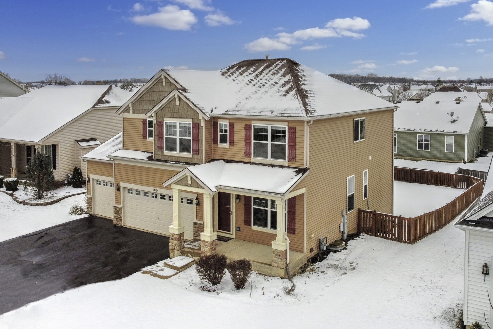 1014 Devon Drive Antioch, IL 60002 - Photo 3 of 51 a view of a white house with a large windows