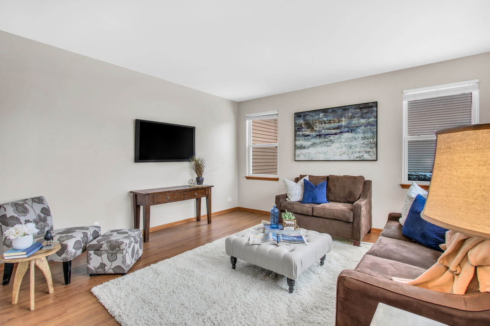 1014 Devon Drive Antioch, IL 60002 - Photo 34 of 51 a living room with furniture and a flat screen tv