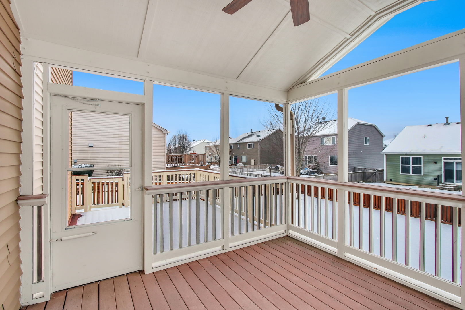 1014 Devon Drive Antioch, IL 60002 - Photo 9 of 51 a view of a balcony with wooden floor