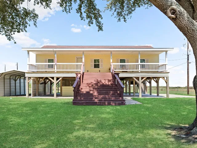 a view of a big room with a big yard and potted plants