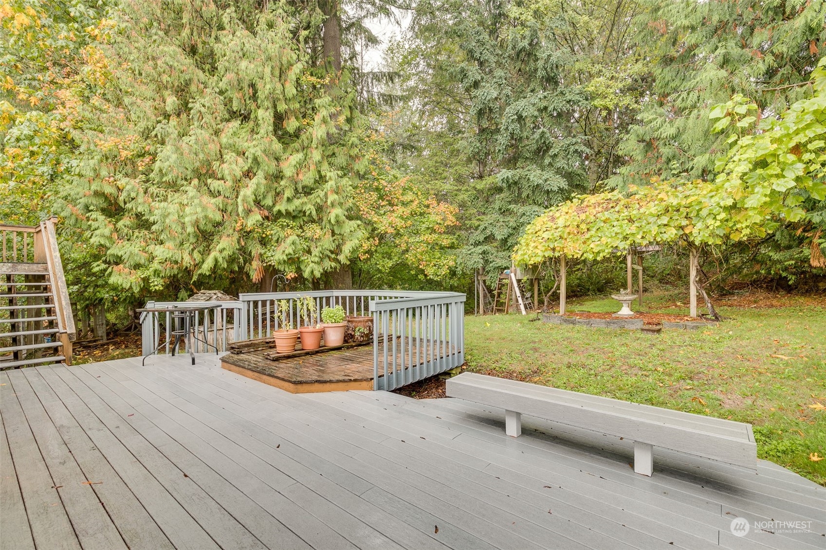 10021 Wagner Road Snohomish, WA 98290 - Photo 3 of 28 a view of a deck with a yard