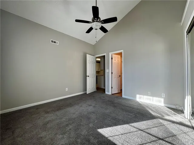 a view of an empty room