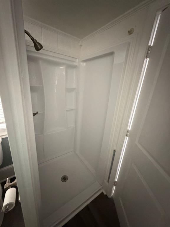 234 Wilkinson Street, Unit A Shreveport, LA 71104 - Photo 5 of 6 a bathroom with a glass shower door