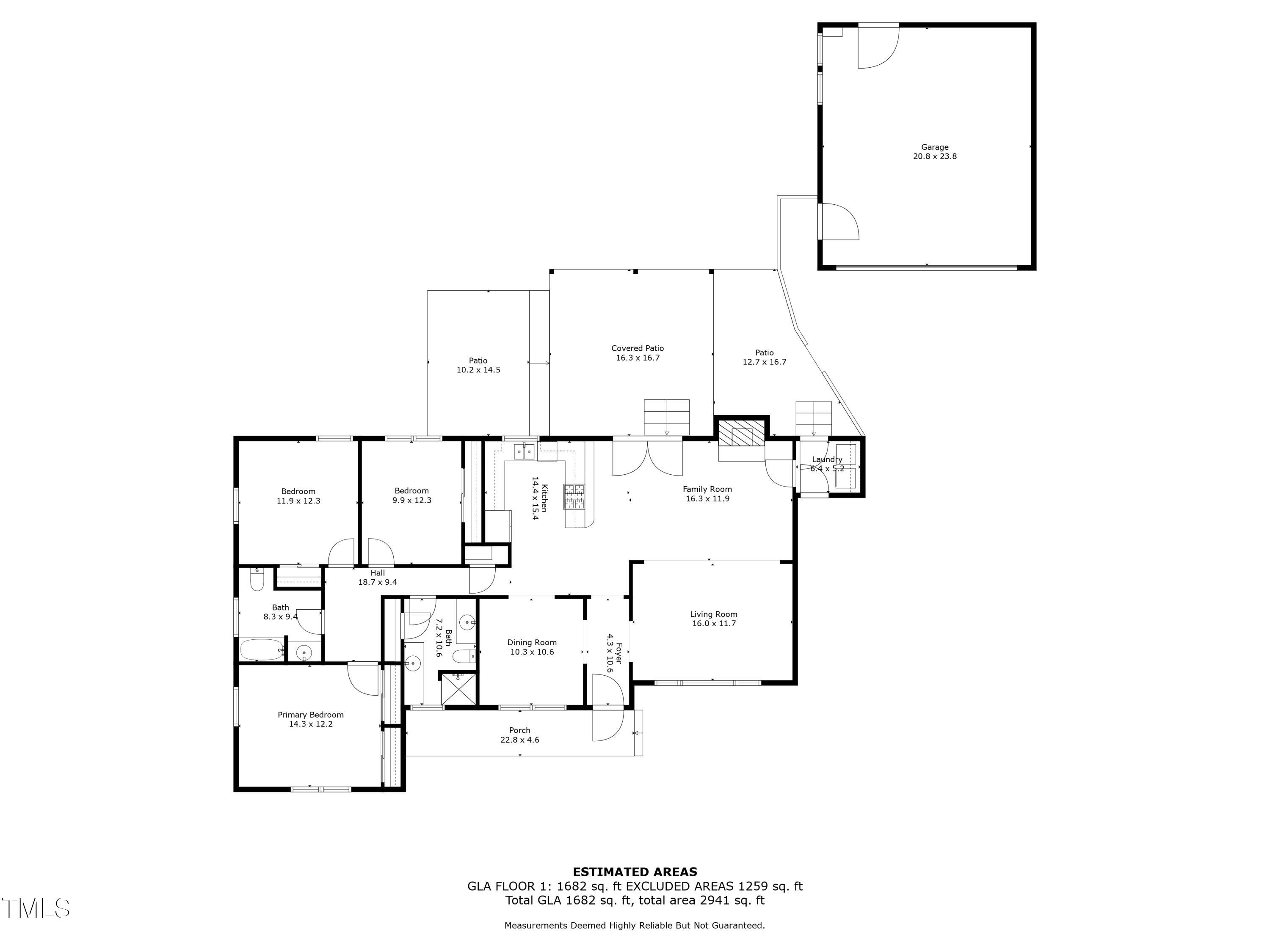 3404 Oates Drive Raleigh, NC 27604 - Photo 43 of 43 a picture of floor plan