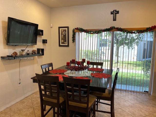4920 Southwest 140th Terrace, Unit 4 Miramar, FL 33027 - Photo 5 of 15 a view of a dining room with furniture and a window