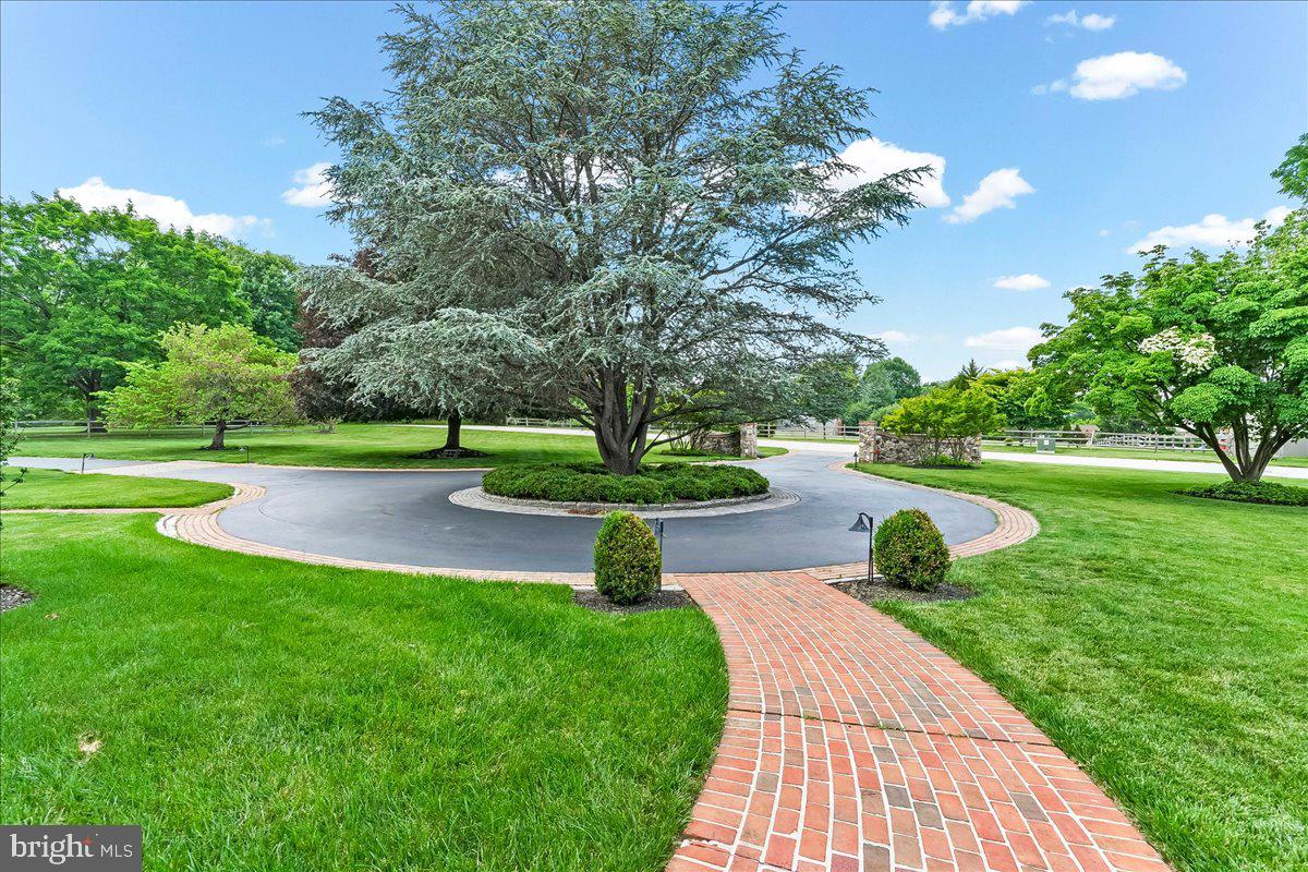7 Bolingbroke Road West Chester, PA 19382 - Photo 78 of 86 Serene circular drive with lush greenery.