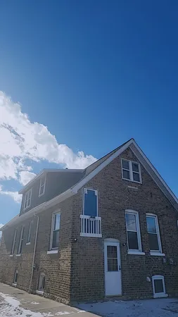 a front view of a house