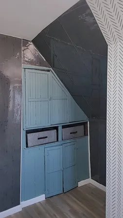a view of a closet area